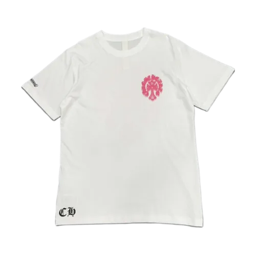 Chrome Hearts Pink Holographic Cross T-Shirt view 2