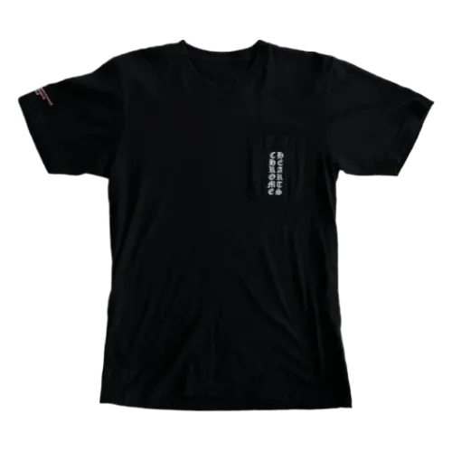 Chrome Hearts Pink Letter T Shirt Black view 2