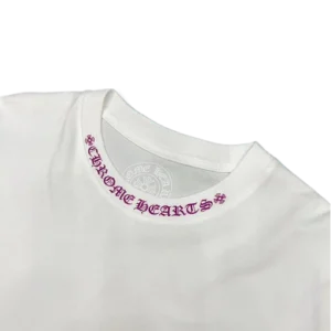 Chrome Hearts Purple Neck Logo Pocket T-Shirt view 3
