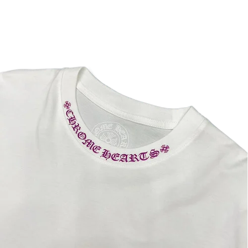 Chrome Hearts Purple Neck Logo Pocket T-Shirt view 3