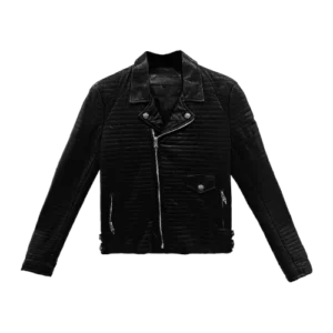Chrome Hearts Quilted Leather Jacket Black