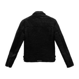 Chrome Hearts Quilted Leather Jacket Black view 2