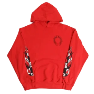 Chrome Hearts 99 Eyes With Lip Red Hoodie view 2