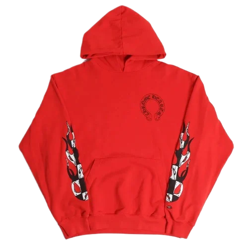Chrome Hearts 99 Eyes With Lip Red Hoodie view 2