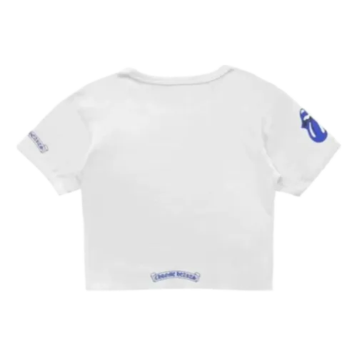 Chrome Hearts Rolling Stones Blue Neck Logo Tee view 2