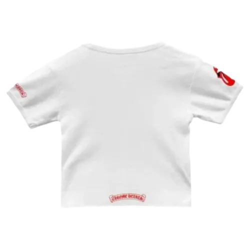 Chrome Hearts Rolling Stones Red Neck Logo Baby Tee view 2