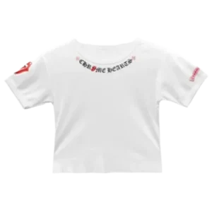 Chrome Hearts Rolling Stones Red Neck Logo Baby Tee