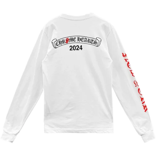 Chrome Hearts Rolling Stones Red Tongue Long Sleeve Tee