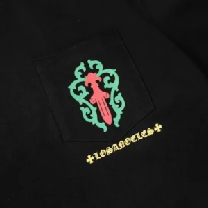 Chrome Hearts Rose Cross Floral Vine Sword Long Sleeve T-Shirt view 4