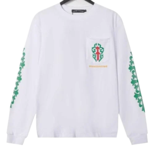 Chrome Hearts Rose Cross Floral Vine Sword Long Sleeve T-Shirt view 2