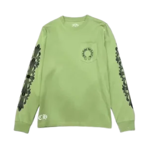 Chrome Hearts Sage Green Long Sleeve Tee view 2