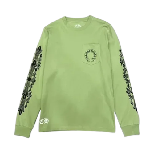 Chrome Hearts Sage Green Long Sleeve Tee view 2
