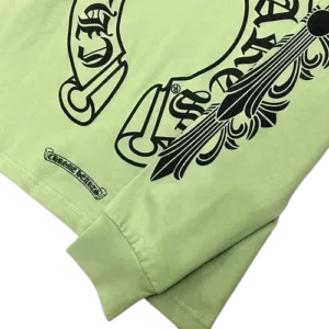 Chrome Hearts Sage Green Long Sleeve Tee view 3