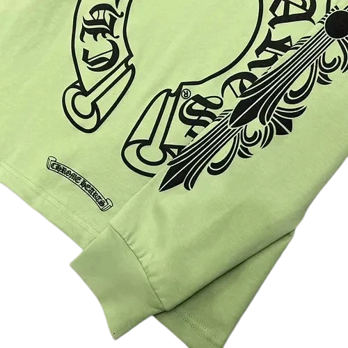 Chrome Hearts Sage Green Long Sleeve Tee view 3