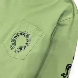 Chrome Hearts Sage Green Long Sleeve Tee view 4