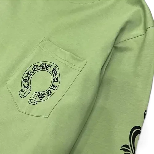 Chrome Hearts Sage Green Long Sleeve Tee view 4