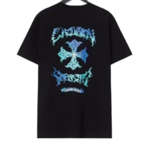 Chrome Hearts Sanskrit Letters Cross Black T-Shirt