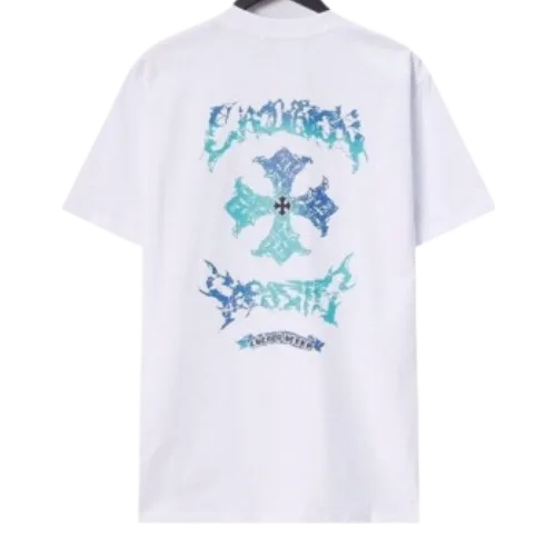 Chrome Hearts Sanskrit Letters Cross White T-Shirt
