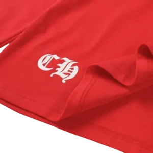 Chrome Hearts Logo Sanskrit Red Long Sleeve T-Shirt view 6