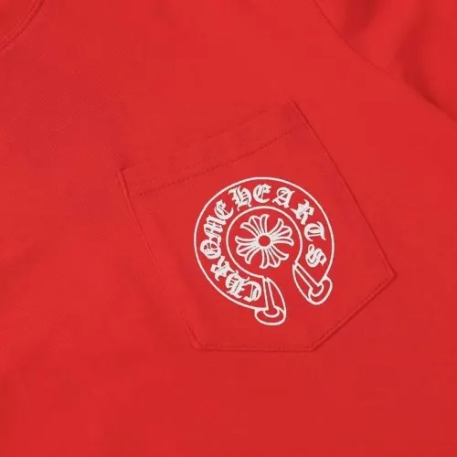 Chrome Hearts Logo Sanskrit Red Long Sleeve T-Shirt view 3
