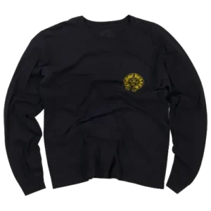 Chrome Hearts Staff LS Black Tee Yellow Print view 2