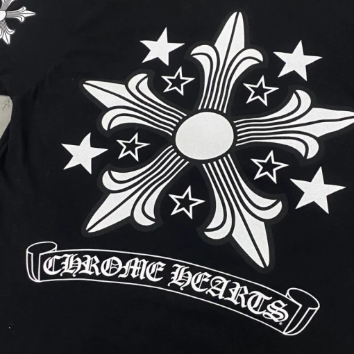 Chrome Hearts Star Cross T Shirt Black view 3