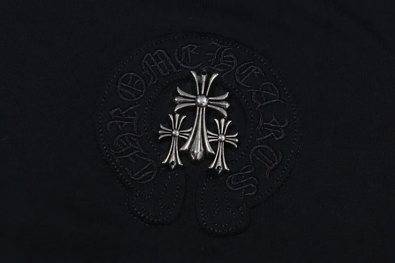 Embroidered Chrome Hearts logo Tee view 3