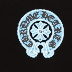 Casual Cool Chrome Hearts Black Tee with Dropped Sleeves view 3
