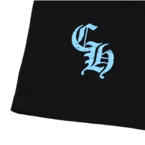 Casual Cool Chrome Hearts Black Tee with Dropped Sleeves view 5