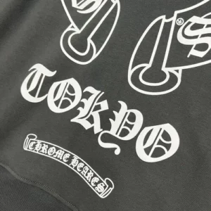 Chrome Hearts Tokyo Grey Zip Up Hoodie view 6