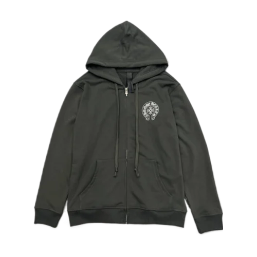 Chrome Hearts Tokyo Grey Zip Up Hoodie view 2