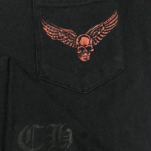 Chrome Hearts Vintage Foti Skeleton Wing Tee Black view 3