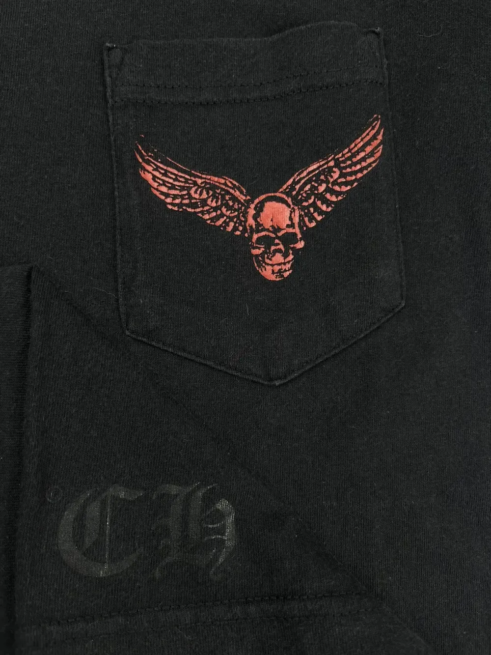 Chrome Hearts Vintage Foti Skeleton Wing Tee Black view 3