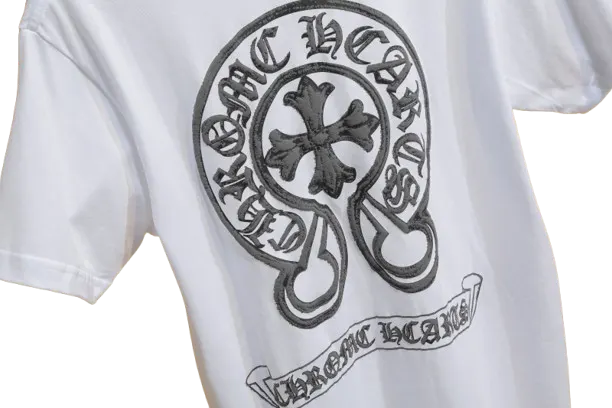 Stylish Casual Chrome Hearts Tee Crew Neck view 3