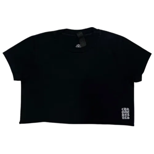 Chrome Hearts Y Not Cropped Tee Black