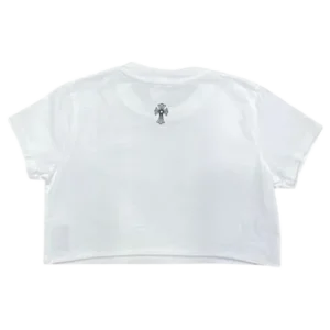 Chrome Hearts Y Not Cropped Top White view 2