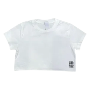 Chrome Hearts Y Not Cropped Top White