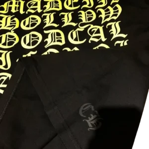 Bold Yellow Chrome Hearts Made In Hollywood Long Sleeve Shirt view 4