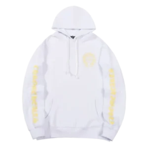 Chrome Hearts Yellow Sanskrit Letter Floral Sleeve Hoodie