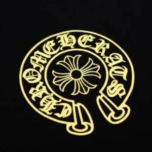 Chrome Hearts Yellow Sanskrit Letter Floral Sleeve Hoodie view 4