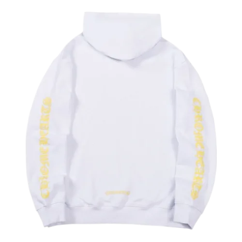 Chrome Hearts Yellow Sanskrit Letter Floral Sleeve Hoodie view 2