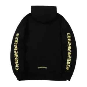 Chrome Hearts Yellow Sanskrit Letter Floral Sleeve Hoodie view 2