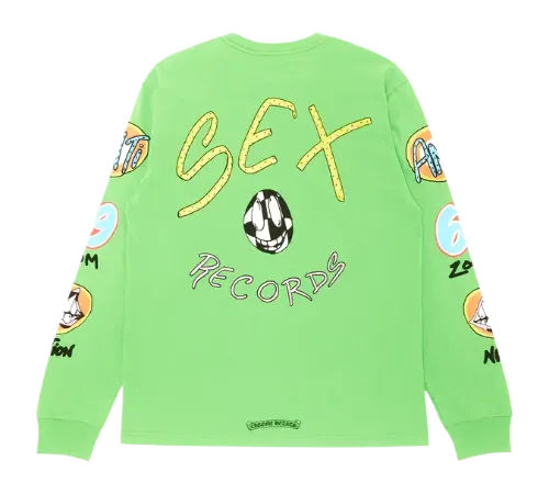 Chrome Hearts x Matty Boy Sex Records LS T Shirt Green view 2