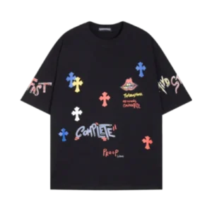 Chrome Hearts Supply The Demand Cross Logo Black Tee view 2