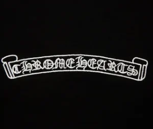 Chrome Hearts White Leather Cross Black T-Shirt view 4