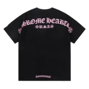 Chrome Hearts USA Purple Logo With Pocket T-Shirt