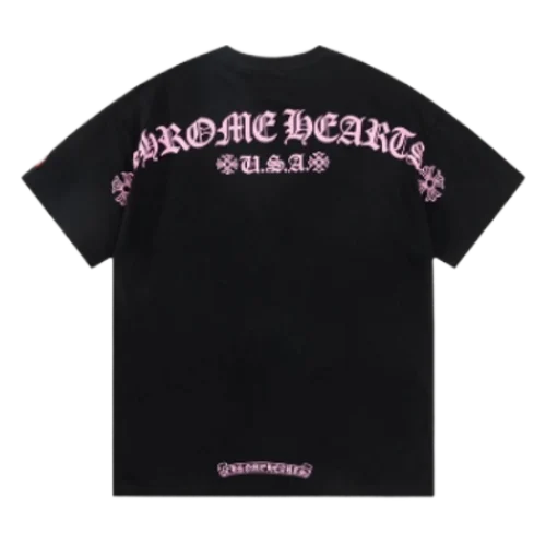 Chrome Hearts USA Purple Logo With Pocket T-Shirt