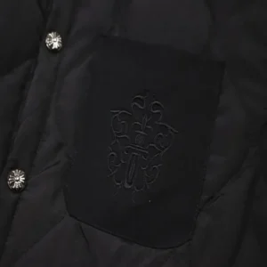 Chrome Hearts Black Mustard Puffer Jacket view 3