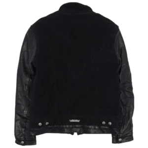 Chrome Hearts Trucker Jacket Corduroy and Leather Shearling Lined view 2