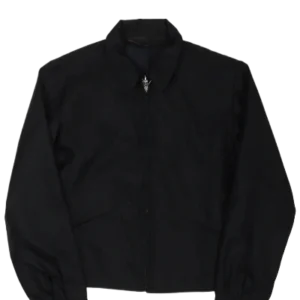 Leather Cross Patch Zip Up Nylon Jacket | Chrome Hearts view 2